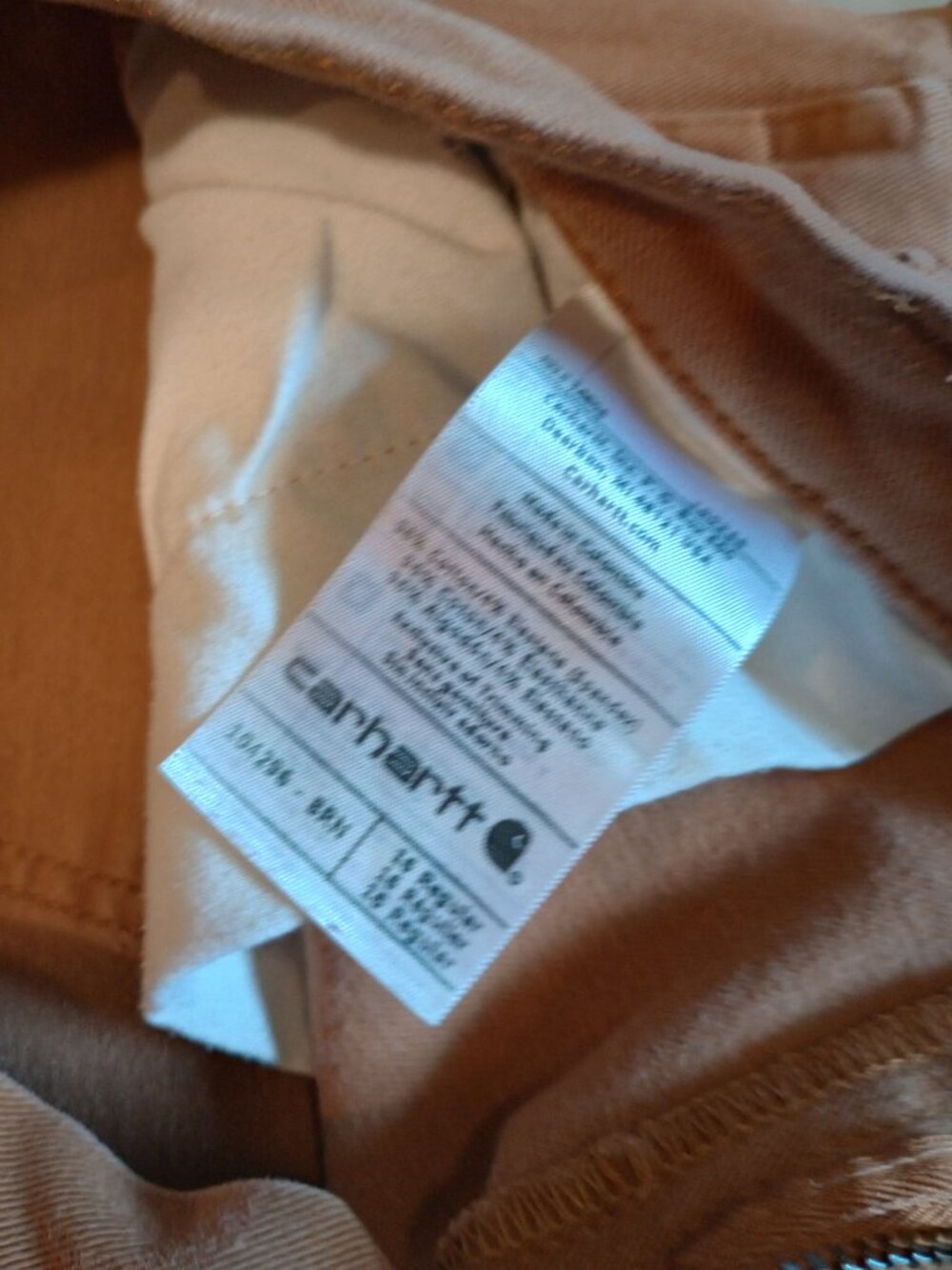 [Carhartt] 16R Stretch Canvas Work Pants - Picture 3 of 4